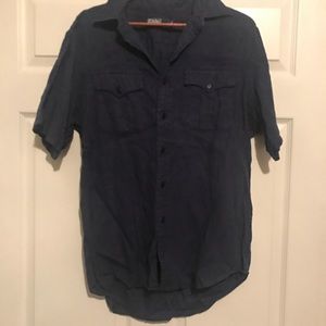 Men's navy Polo Brand button down